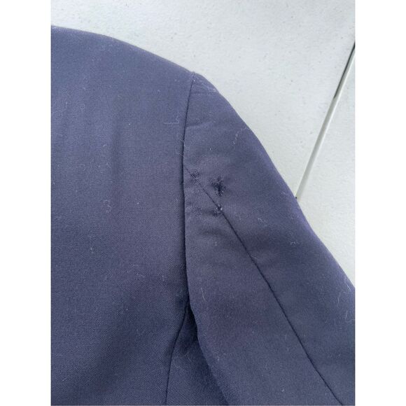 Vintage Polo University Club Ralph Lauren Blue Wool Blazer Jacket Size 40R - Picture 11 of 11